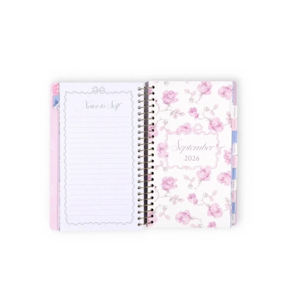 Love Shack Fancy Planner 2026 2027 Academic Student Blue Floral Rosettes New LSF